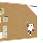Bacheca in sughero (cornice in legno) 90x60 cm + GRATIS