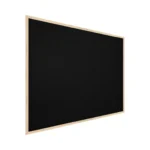 Bacheca in sughero nero (cornice in legno) 100x80 cm
