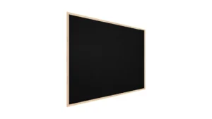 Bacheca in sughero nero (cornice in legno) 100x80 cm