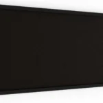 Bacheca in sughero nero 80x40 cm cornice in legno NERO