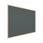 Bacheca in sughero grigio (cornice in legno) 100x80 cm