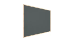 Bacheca in sughero grigio (cornice in legno) 120x90 cm