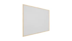 Bacheca in sughero grigio chiaro (cornice in legno) 100x80 cm