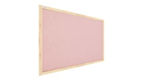 Bacheca in sughero rosa (cornice in legno) 60x40 cm