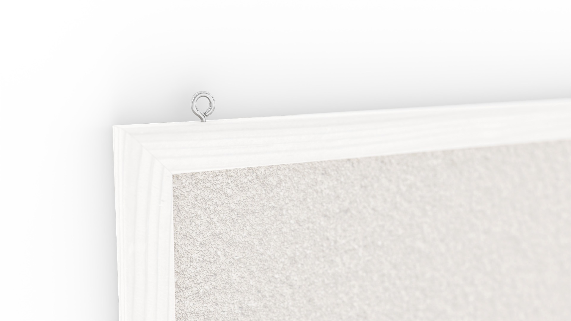 Bacheca In Sughero Con Cornice In Legno 91x121 Cm - Tessuto Grigio, Per Ufficio, Casa O Scuola - 5