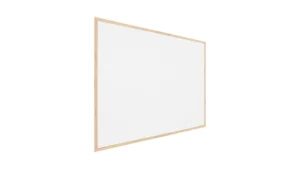 Bacheca in sughero bianco (cornice in legno) 100x80 cm