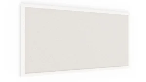 Bacheca in sughero bianco 80x40 cm cornice in legno BIANCA