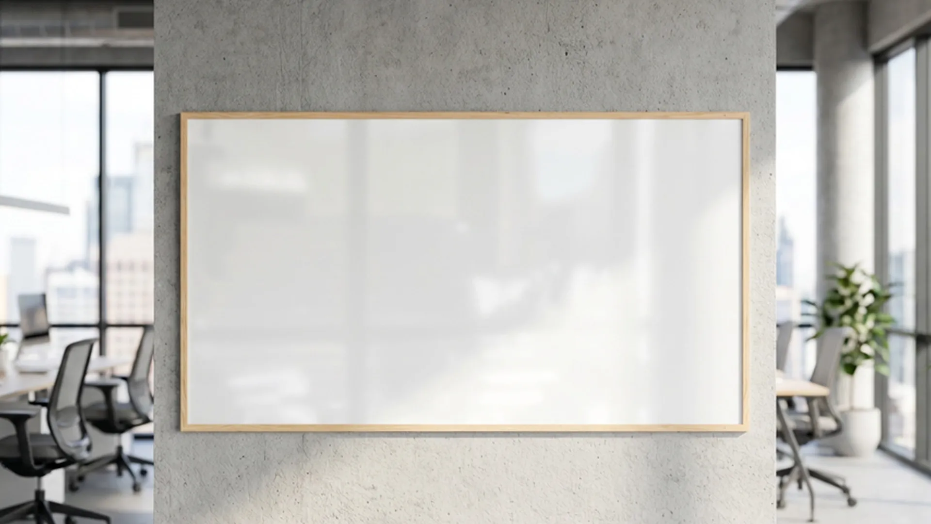 Lavagna magnetica cancellabile a secco bianca con cornice in legno 180x100 cm - immagine 3