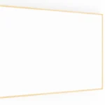 Lavagna magnetica cancellabile a secco bianca con cornice in legno 200x120 cm