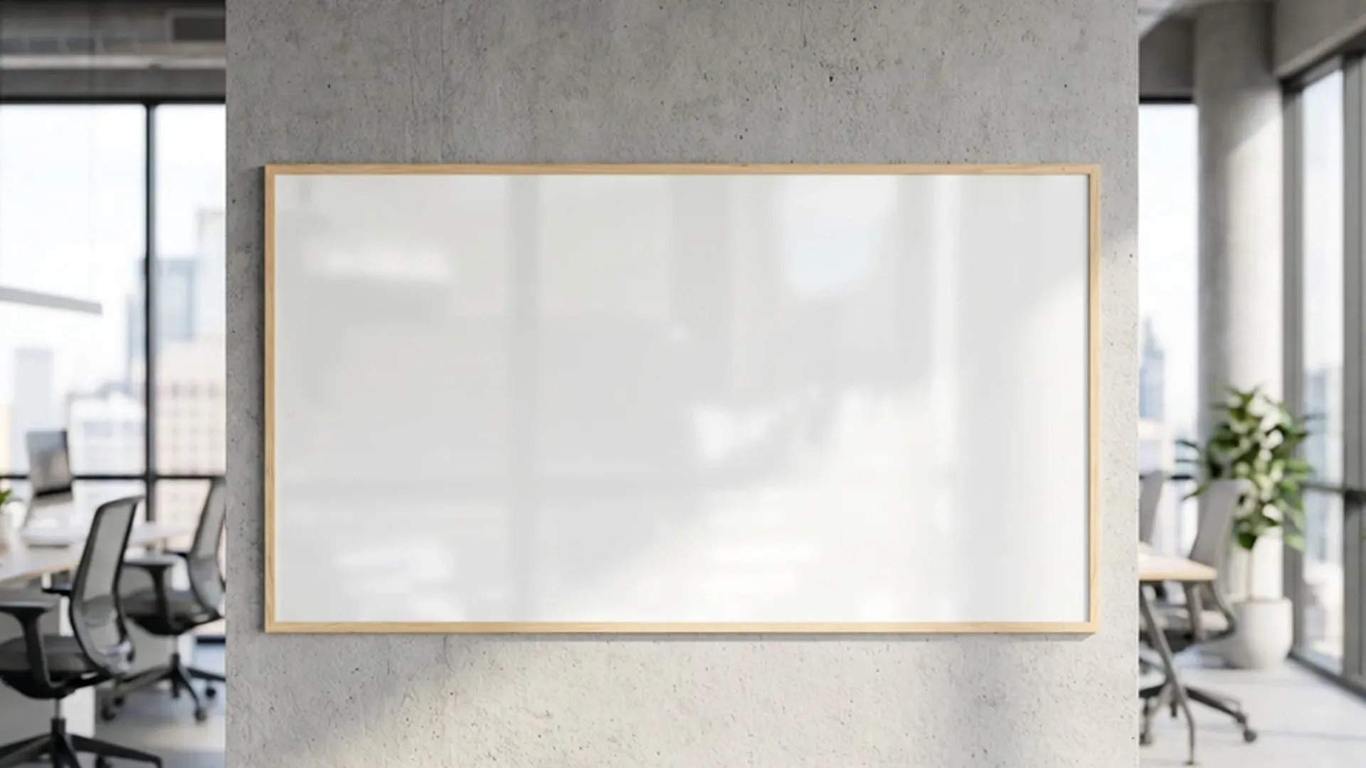 Lavagna magnetica cancellabile a secco bianca con cornice in legno 200x120 cm - immagine 3