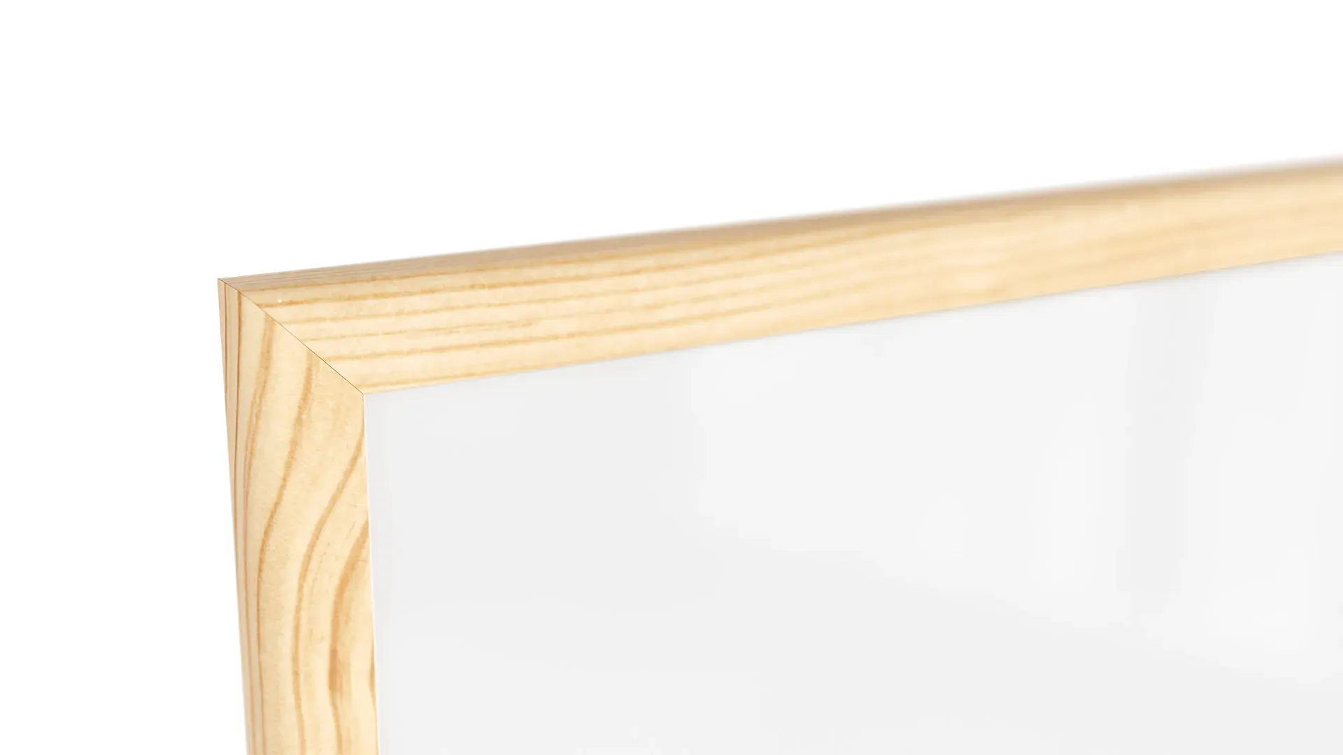 Lavagna magnetica cancellabile a secco bianca con cornice in legno 200x120 cm - immagine 7