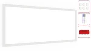 Lavagna Magnetica Cancellabile a Secco Bianca con Cornice Bianco in Legno 30x70cm