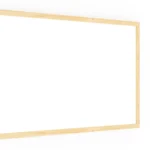Lavagna magnetica cancellabile a secco bianca con cornice in legno 60x40 cm