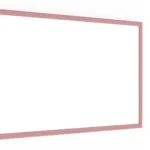 Lavagna Magnetica Cancellabile a Secco Bianca con Cornice Rosa in Legno 60x40 cm