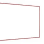 Lavagna Magnetica Cancellabile a Secco Bianca con Cornice Rosa in Legno 90x60 cm