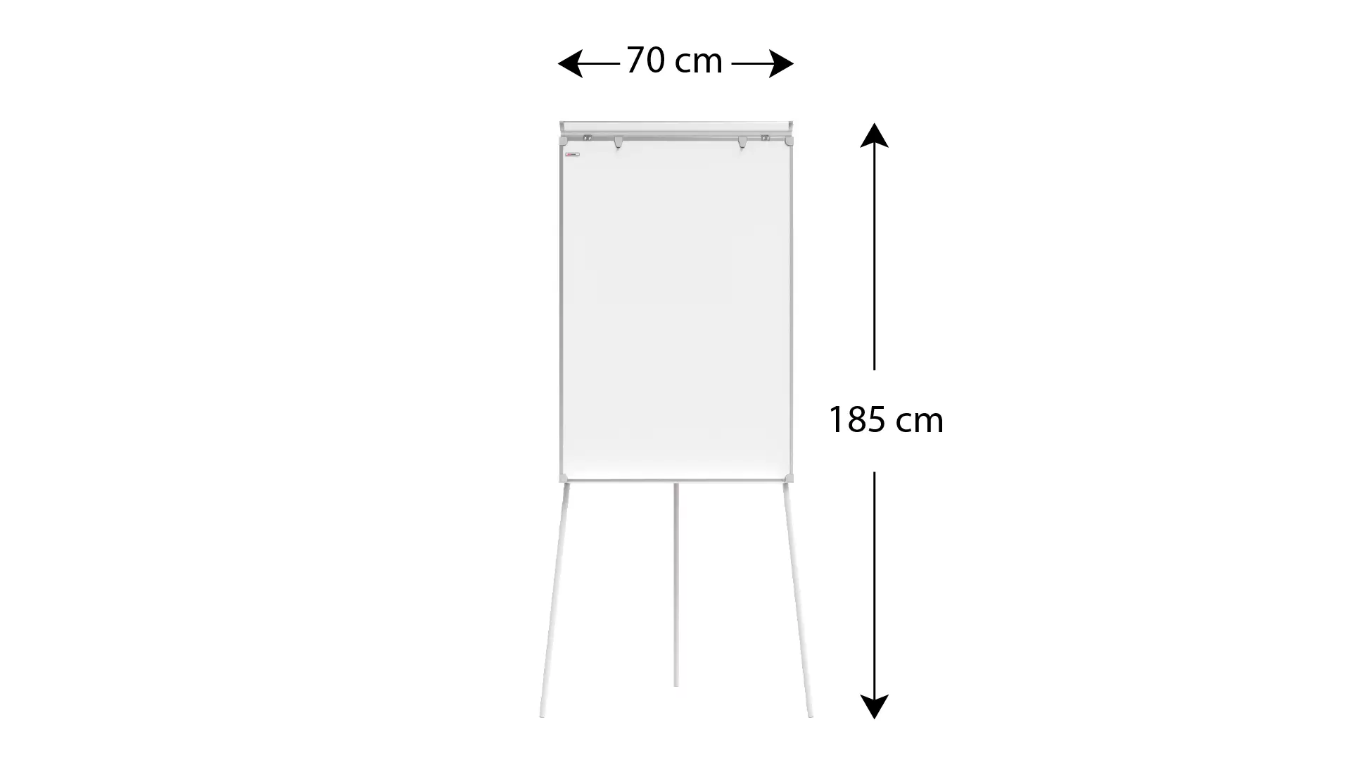 Lavagna portablocco magnetica cancellabile a secco 100x70 cm con treppiede - immagine 4