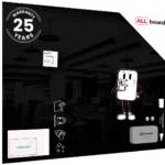 Lavagna in vetro nera magnetica 120x90 cm CLASSIC + GRATIS