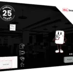 Lavagna in vetro nera magnetica 150x100 cm CLASSIC + GRATIS