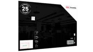 Lavagna in vetro nera magnetica 180x120 cm CLASSIC + GRATIS