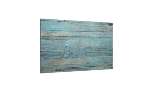 LAVAGNA IN VETRO MAGNETICA CON STAMPA MOTIVO LEGNO BLU VINTAGE 60X40