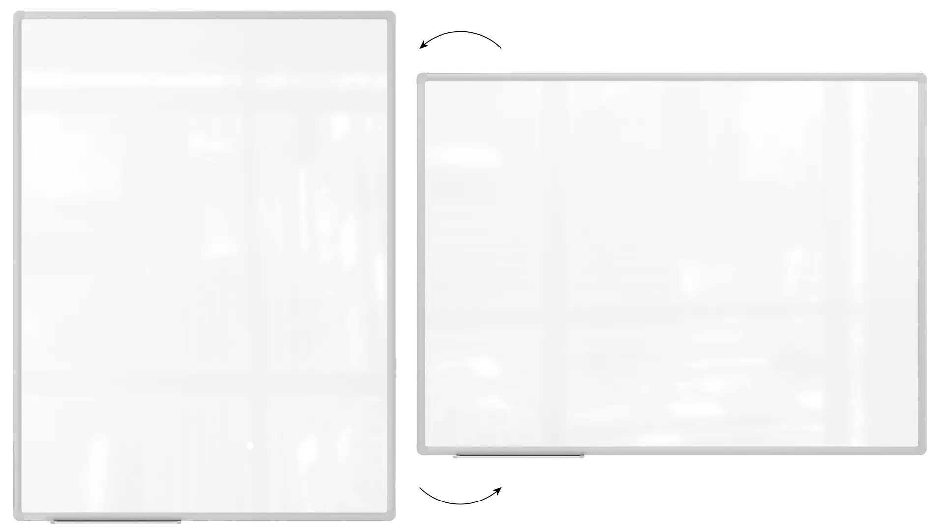 Lavagna bianca magnetica cancellabile a secco 120x80 cm TSC - immagine 5