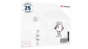 Lavagna in vetro magnetica 120x90 cm Premium SUPERWHITE + GRATIS