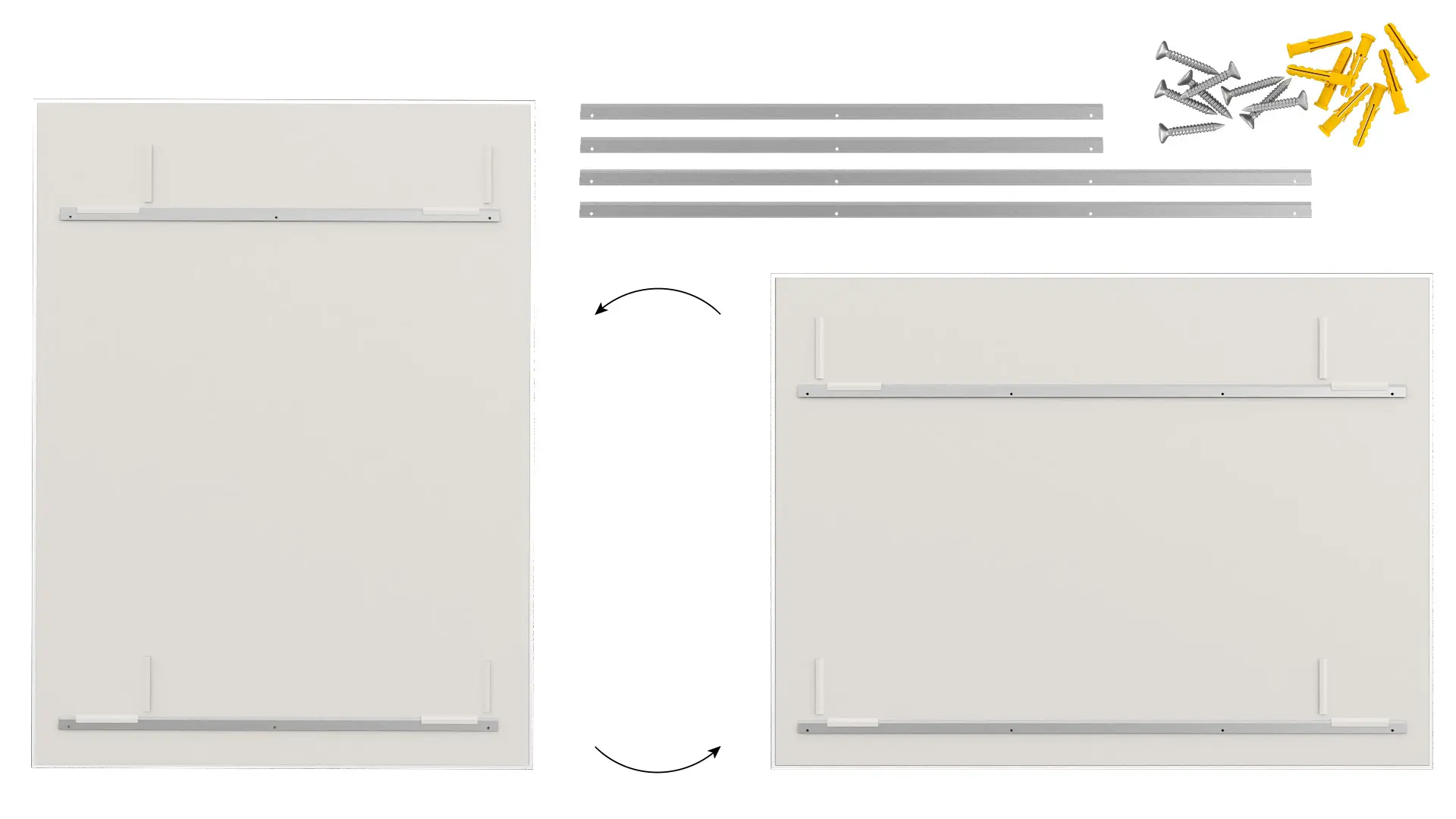 Lavagna in vetro magnetica 180x120 cm Premium SUPERWHITE + GRATIS - immagine 10
