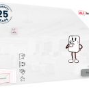 Lavagna in vetro magnetica 200x120 cm Premium SUPERWHITE + GRATIS