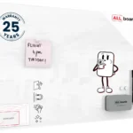 Lavagna in vetro magnetica 60x40 cm Premium SUPERWHITE + GRATIS