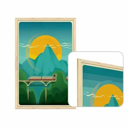 Lavagna quadro magnetica (con cornice in legno)