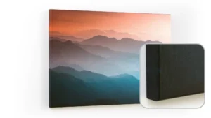 Lavagna magnetica CANVASboards 90x60cm - Colline Nebbiose all'Alba