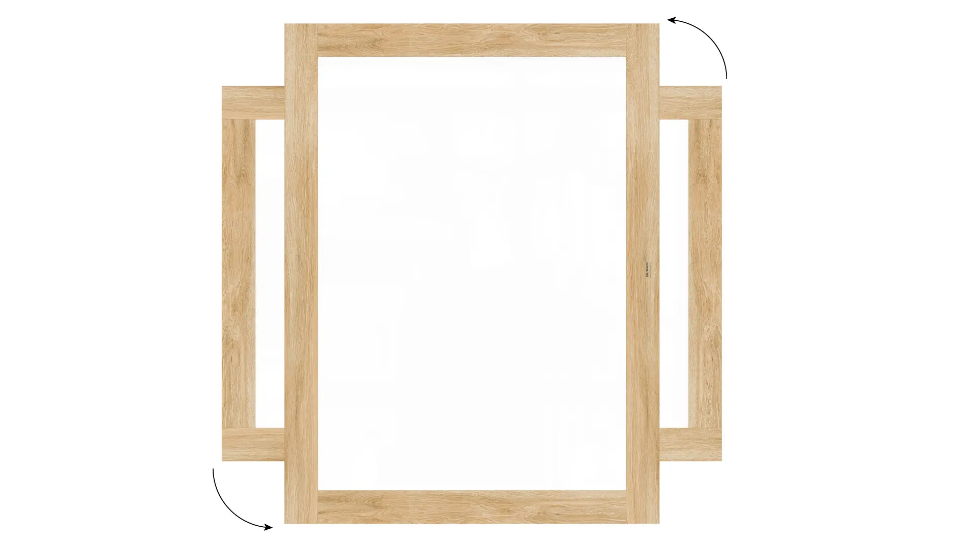 Lavagna magnetica cancellabile PREMIUM 120x90 cm con cornice in legno massiccio color rovere - immagine 6