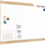 Lavagna magnetica cancellabile PREMIUM 180x120 cm con cornice in legno massiccio color rovere