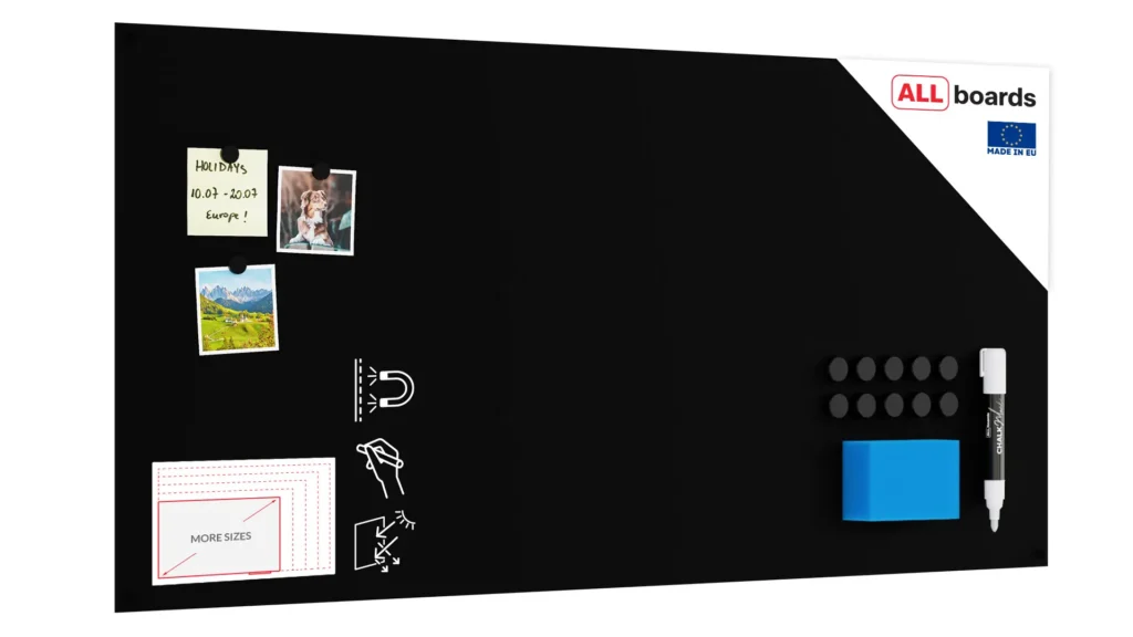 Lavagna magnetica per gesso SLIMboard senza cornice 120x60 cm + GRATIS