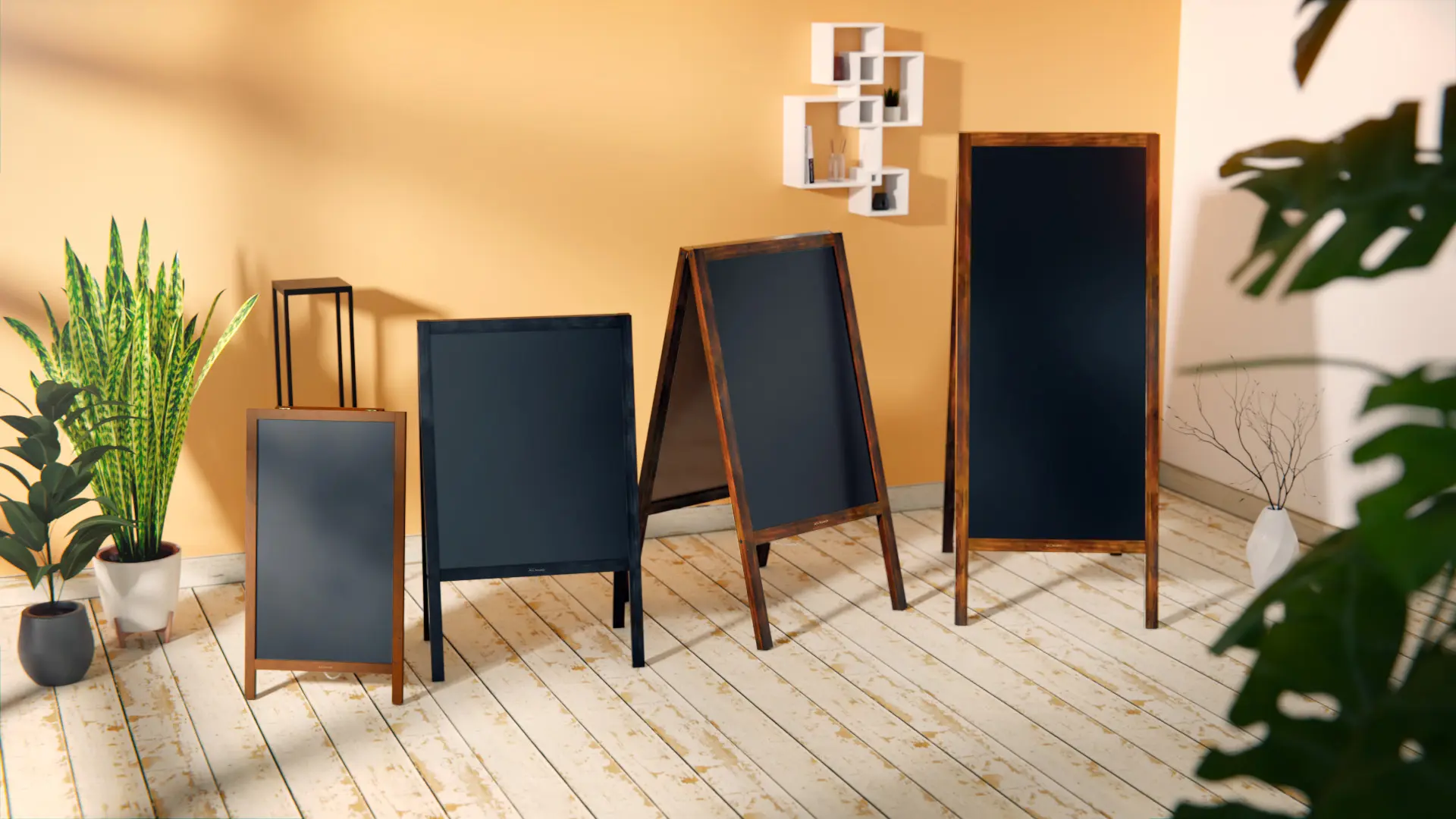 Lavagna per gesso a cavalletto bifacciale 80×45 cm resistente all'acqua NERO + ACCESSORI - immagine 8