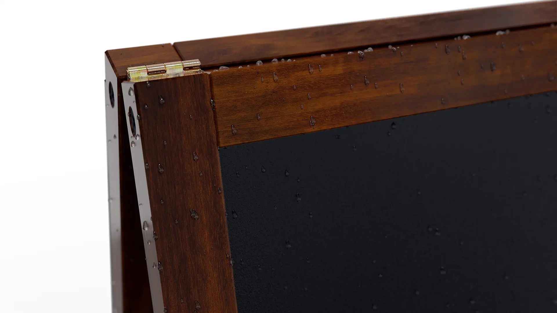 Lavagna per gesso a cavalletto bifacciale 80×45 cm resistente all'acqua MARRONE CLASSICO + ACCESSORI - immagine 7