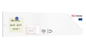 Lavagna magnetica cancellabile SLIMboard senza cornice 60x15 cm