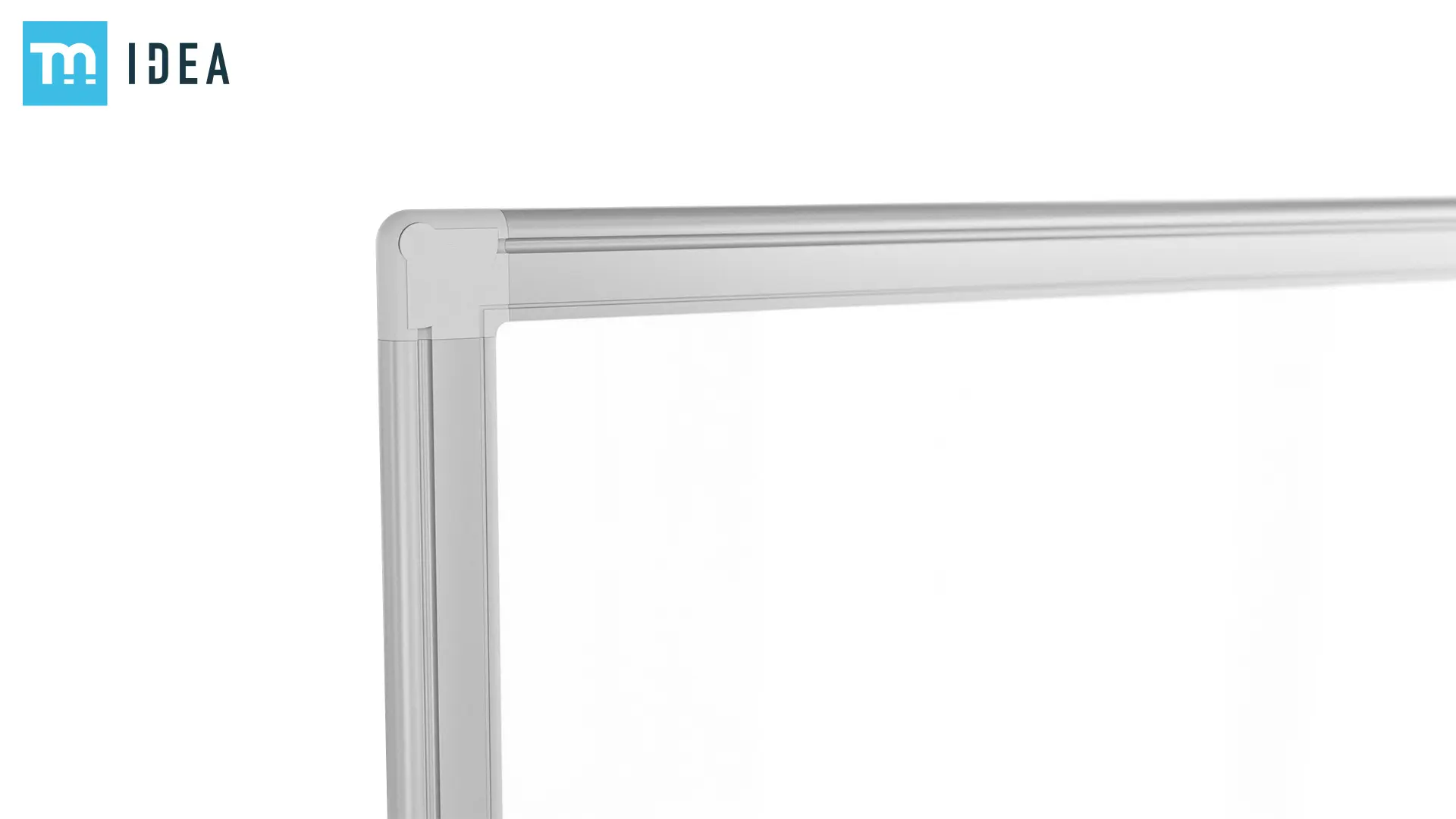 Lavagna magnetica bianca 120x80 cm con cornice in alluminio + set di accessori - TM IDEA® serie Flex - immagine 7