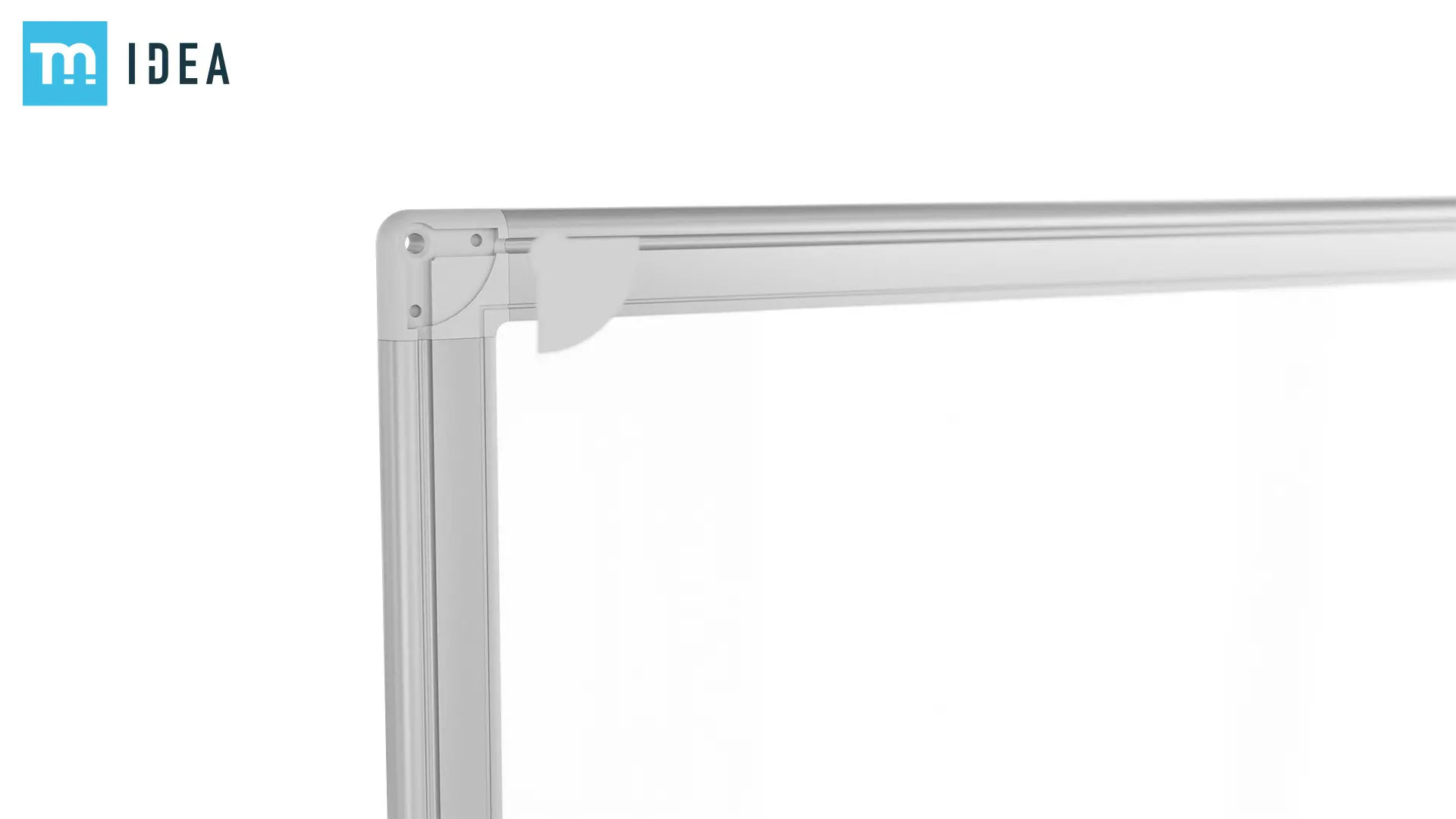 Lavagna magnetica bianca 120x80 cm con cornice in alluminio + set di accessori - TM IDEA® serie Flex - immagine 8