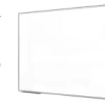 Lavagna magnetica bianca 150x100 cm con cornice in alluminio + set di accessori - TM IDEA® serie Flex
