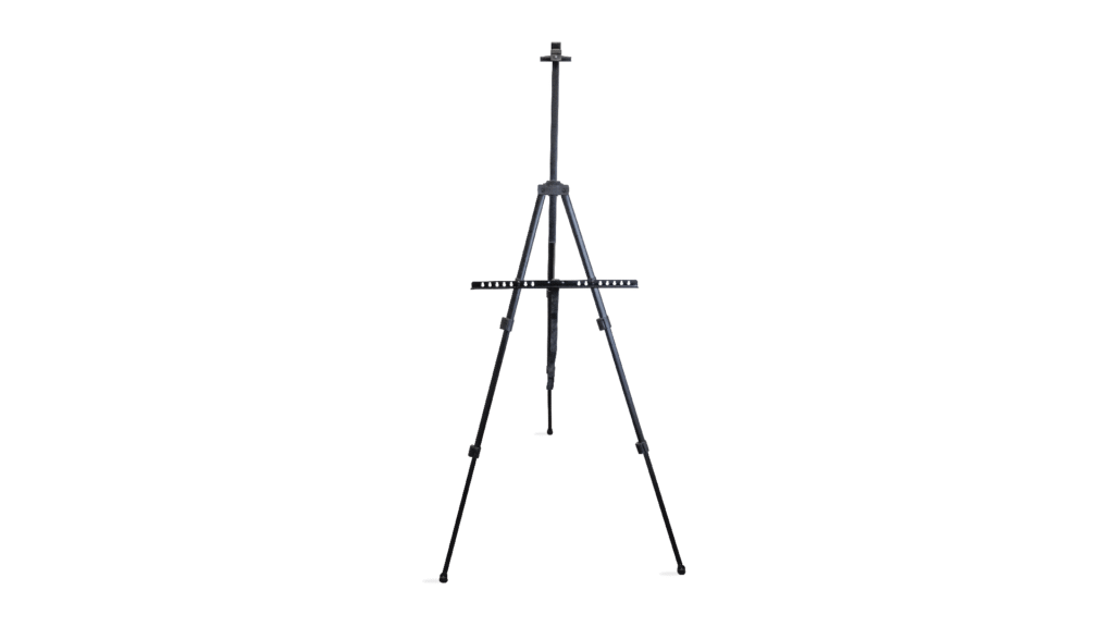 Cavalletto pieghevole 165 cm in metallo – per pittura – disegno – lavagne