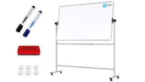 Lavagna mobile TM IDEA® bifacciale girevole magnetica e cancellabile 170x100 cm - serie FLEX