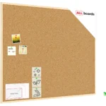 Lavagna in sughero 120x100cm con cornice in legno + GRATIS