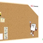 Lavagna in sughero 120x80cm con cornice in legno + GRATIS