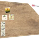 Lavagna in sughero con stampa LEGNO, 90x60cm cornice in legno