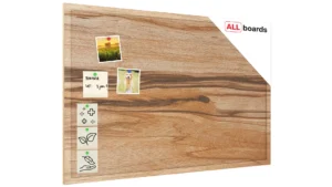 Lavagna in sughero con stampa LEGNO ESOTICO, 90x60cm cornice in legno