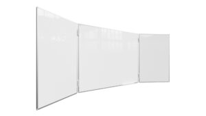 OUTLET Lavagna magnetica cancellabile a secco bianca "trittico" 100x170 // 340 cm