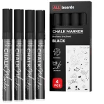 Set pennarelli a gesso liquido ALLboards - 4 pezzi - nero