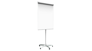 OUTLET Lavagna a fogli mobili magnetica su rotelle 100x70 cm