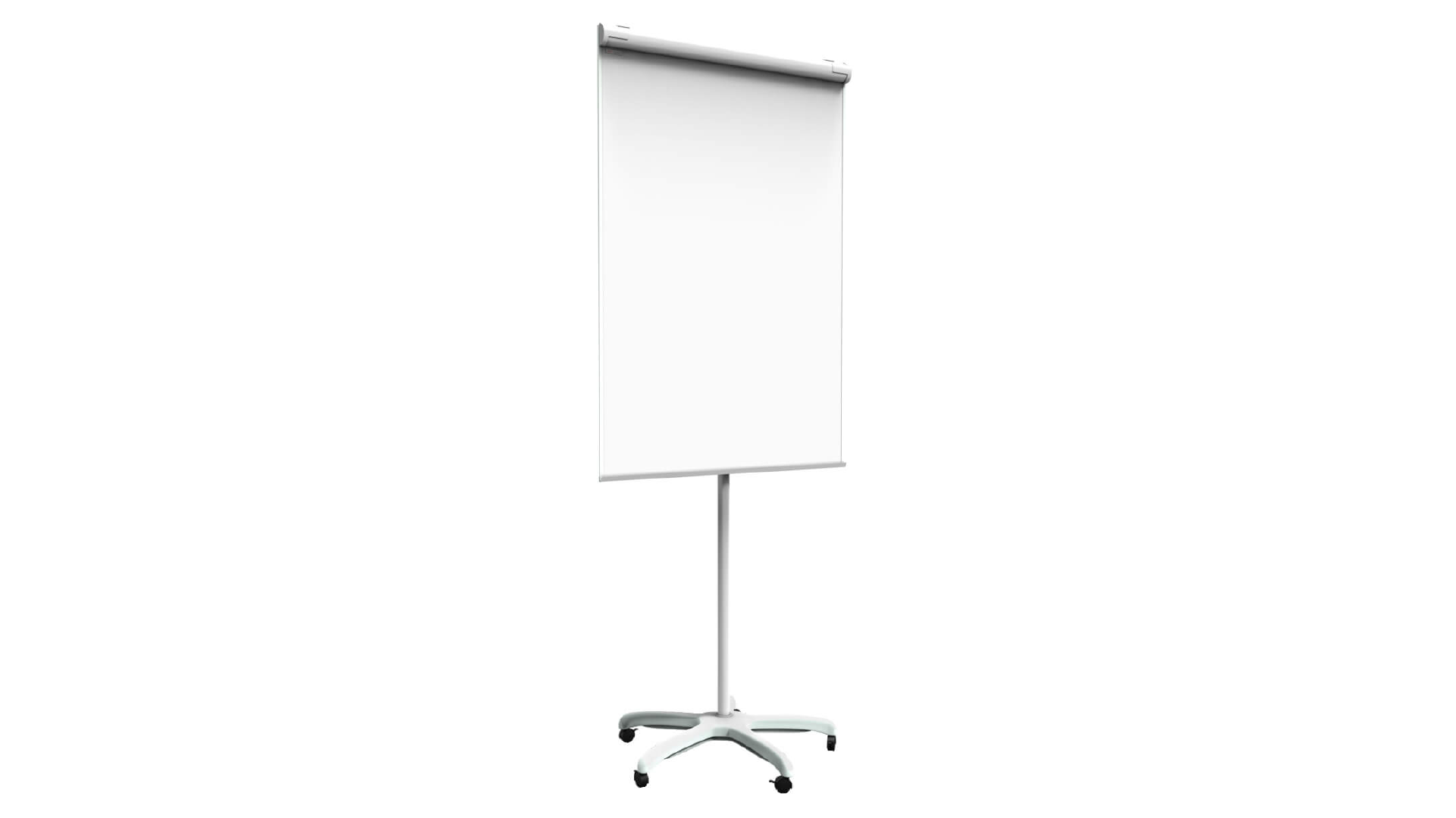 OUTLET Lavagna a fogli mobili magnetica su rotelle 100x70 cm